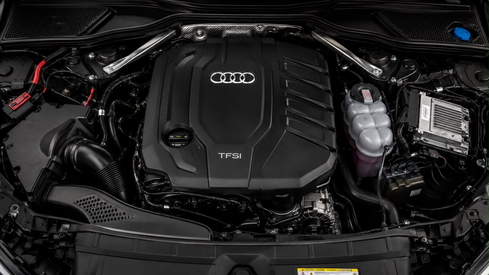 Audi engine serviced at Euro Auto Works in Fredericksburg, VA