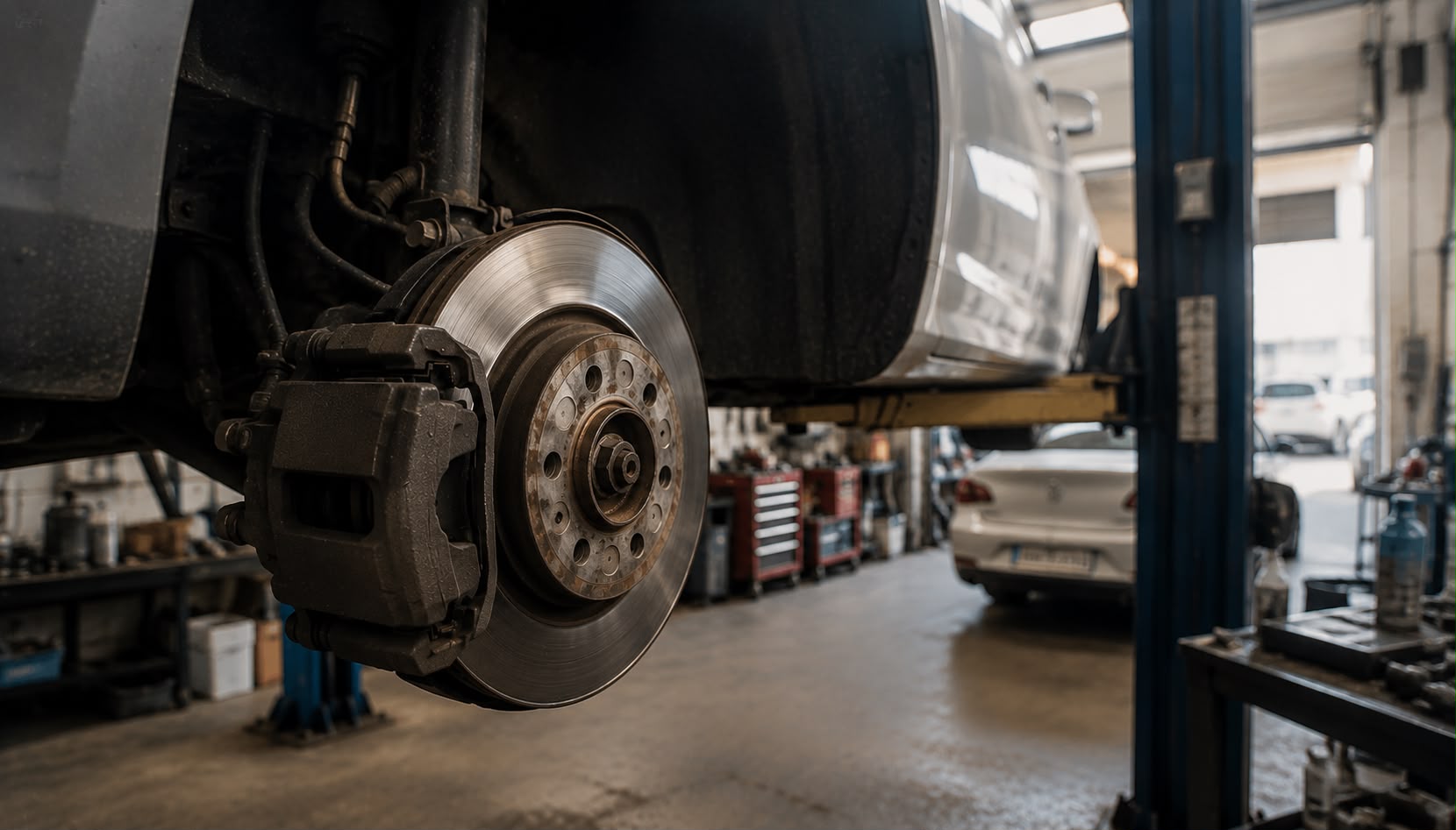 Brake disc and caliper service at Euro Auto Works