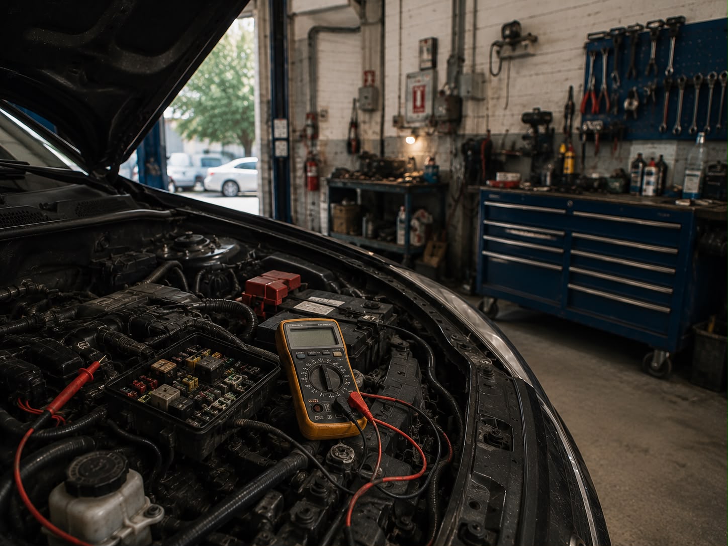 Electrical diagnosis at Euro Auto Works